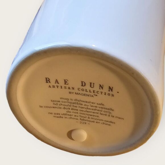 Rae Dunn Artisan Collection 'Hello' Ceramic To Go Travel Mug - Picture 6 of 7